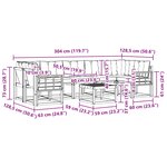 vidaXL Ensemble de canapés d'extérieur 8 pc Blanc et crème