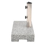 vidaXL Socle de parasol Granite rectangulaire 25 kg