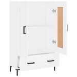 vidaXL Buffet haut blanc 69 5x31x115 cm bois d'ingénierie