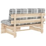 vidaXL Canapé central palette de jardin bois de pin imprégné