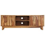 vidaXL Meuble TV Bois massif de Sesham 118 x 30 x 40 cm