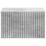 vidaXL Cabinet de chevet mural 2 Pièces Gris béton 33 x 34 5 x 20 cm