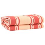 vidaXL Toile de rechange pour store banne jaune et orange 10 x 1.6 m