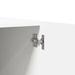 vidaXL Garde-robe Blanc 80x52x180 cm Bois d’ingénierie