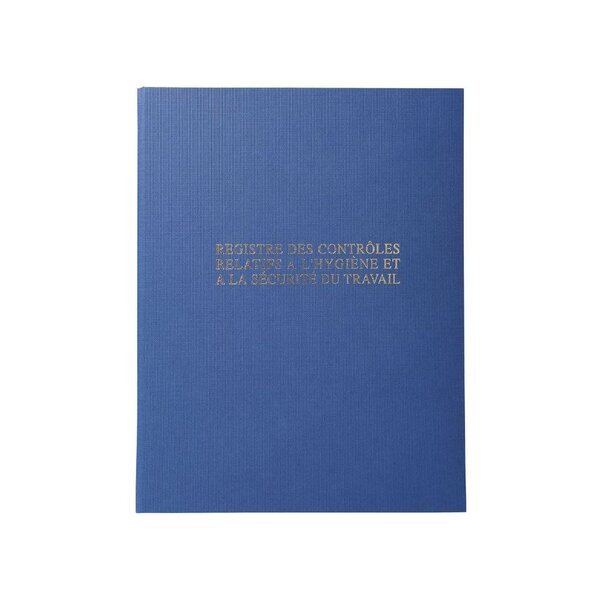Registre contrôle d'Hygiène et de Sécurité - 32 x 24 cm, 40 pages