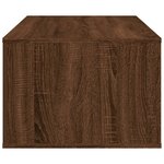 vidaXL Table basse Chêne marron 100x50 5x35 cm Bois d'ingénierie