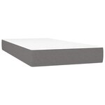 vidaXL Matelas de lit à ressorts ensachés fermeté moyenne gris foncé 120x190x20 cm