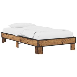 vidaXL Cadre de lit Bois ancien 80 x 200 cm Bois d'ingénierie