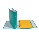 Classeur Rembordé Prolypropylène 2 Anneaux 30mm - A5 - Vert - X 20 - Exacompta