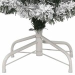 vidaXL Sapin de Noël artificiel à charnières avec neige floquée 150 cm