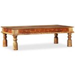 vidaXL Table basse Bois et de manguier 110x60x38 cm