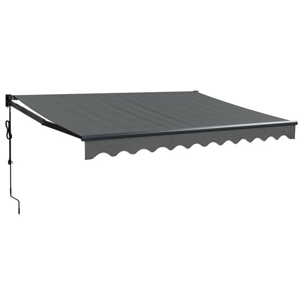 vidaXL Auvent rétractable automatique anthracite 3x2 5 m