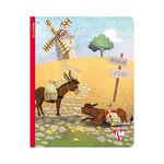 1 Cahier A5 Carreaux Seyes -  Les Fables de La Fontaine Modèle Aléatoire