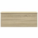 vidaXL Boîte de rangement chêne sonoma 90x35x35 cm bois d'ingénierie
