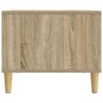 vidaXL Table basse Chêne Sonoma 90 x 50 x 40 cm Bois d'ingénierie