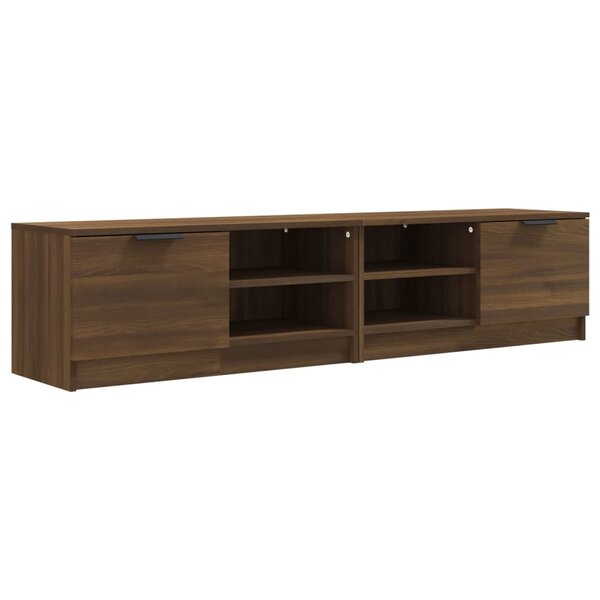 vidaXL Meuble TV 2 Pièces Chêne marron 80x35x36 5 cm Bois d'ingénierie
