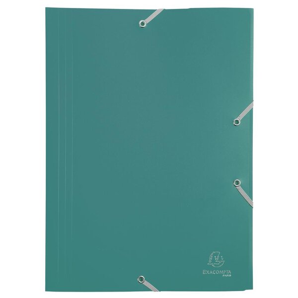 Chemise à élastique 3 rabats Polypropylène 4/10e Opaque Eco Vert x 30 EXACOMPTA