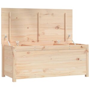 vidaXL Boîte de rangement 110x50x45 5 cm Bois massif de pin
