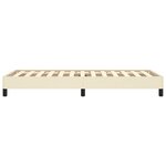 vidaXL Cadre de lit sans matelas crème 90x200 cm similicuir