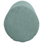 vidaXL Coussins d'accent 2 Pièces Vert Mer Ø 25 x 70 cm