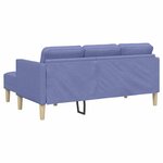 vidaXL Ensemble de Canapés 2 pc Bleu denim Polyester