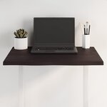 vidaXL Dessus de table bois chêne massif traité bordure assortie