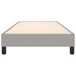 vidaXL Cadre de lit à ressorts gris clair 80x200 cm tissu