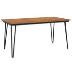 vidaXL Ensemble à manger de jardin 7 Pièces bois d'acacia solide et métal