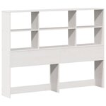 vidaXL Cadre de lit sans matelas blanc 120x190 cm bois de pin massif