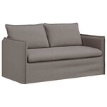 vidaXL Canapé 2 Pièces Taupe 196 x 82 x 85 cm tissu