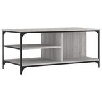 vidaXL Table basse Sonoma gris 100x50x45 cm Bois d'ingénierie