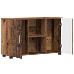 vidaXL Buffet Bois ancien 88 5 x 30 5 x 55 5 cm Bois d'ingénierie