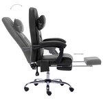 Chaise fauteuil siège de bureau informatique étude de massage similicuir noir 02_0024018