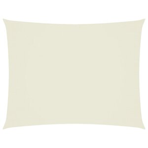 vidaXL Voile de parasol tissu oxford rectangulaire 3 5x5 m crème