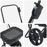 vidaXL Épandeur Noir 47 x 82 x 75 cm PVC et Acier