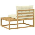 vidaXL Canapé d'extérieur en bout Blanc 115 x 83 x 73 cm Polyester