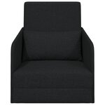 vidaXL Canapé Lit 2-en-1 Noir 65x80x83 cm Tissu