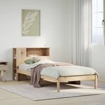 vidaXL Lit bibliothèque sans matelas 100x200 cm bois massif de pin