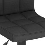 vidaXL Tabourets de bar lot de 2 noir tissu