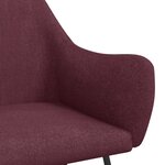 Vidaxl chaise à bascule violet tissu