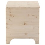 vidaXL Boîte de rangement avec couvercle RANA bois massif de pin