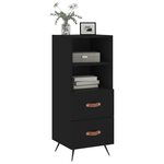vidaXL Buffet Noir 34 5x34x90 cm Bois d'ingénierie