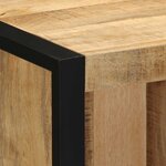 vidaXL Table de chevet 40x35x40 cm bois massif de manguier brut