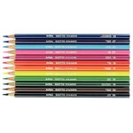 Etui 12 crayons de couleur stilnovo. Corps hexagonal  diamètre 3 3mm giotto