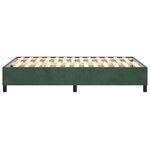 vidaXL Cadre de lit Vert foncé 120x200 cm Velours