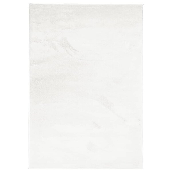 vidaXL Tapis OVIEDO à poils courts crème 120x170 cm