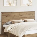 vidaXL Tête de lit Chêne artisanal 180 cm Bois d'ingénierie