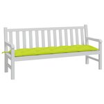 vidaXL Coussin de banc de jardin vert brillant 180x50x7cm tissu oxford