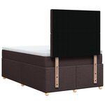 vidaXL Sommier à lattes de lit avec matelas Marron foncé 120x200 cm