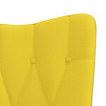 vidaXL Chaise de relaxation Jaune moutarde Tissu